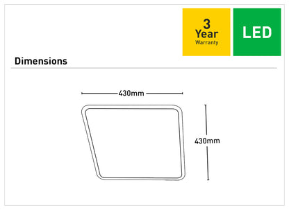 Allen II 24W LED Ceiling Light