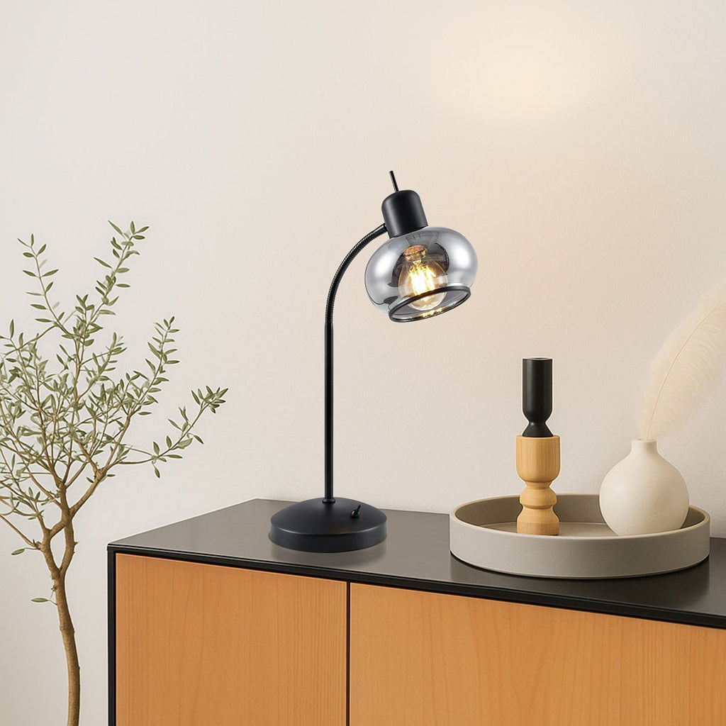 MARBELL Table Lamp = Black / Smoke