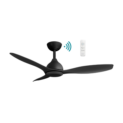 Elite DC 48″ Matt Black Smart Ceiling Fan With WIFI Remote Control