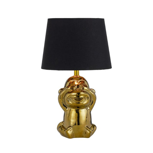 MISARU Ceramic Table Lamp - Gold/Black