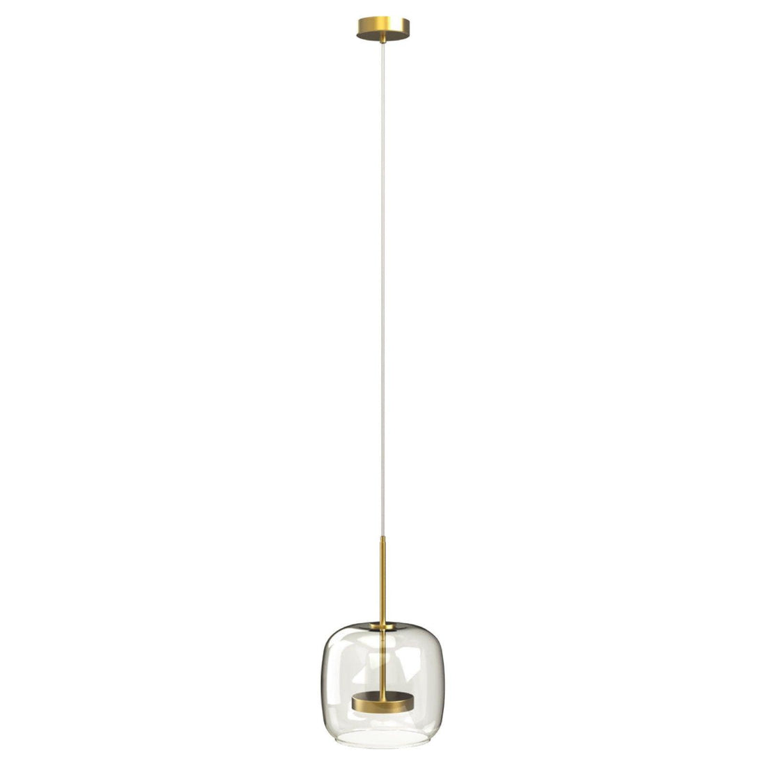 The MOD Pendant - Clear/Gold