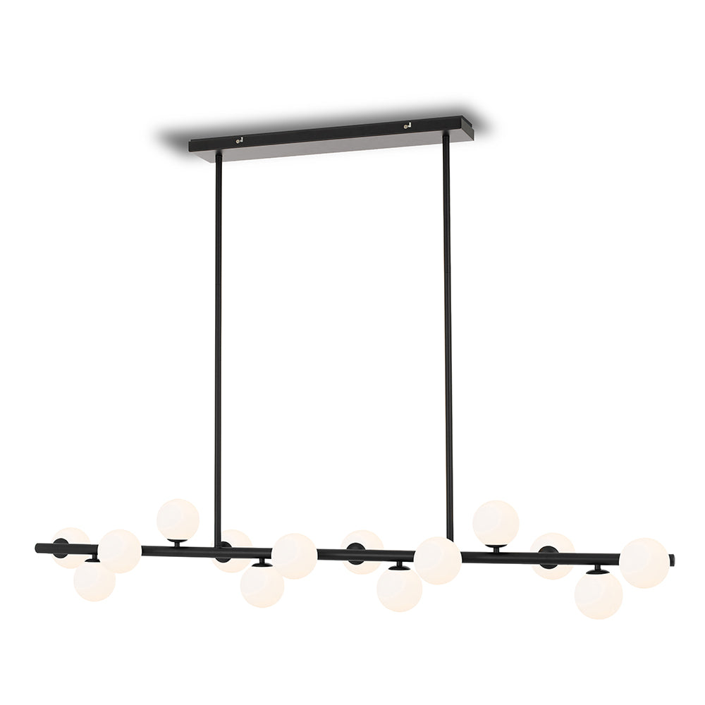 MORAN 14 LIGHTS PENDANT-Black Opal Matt