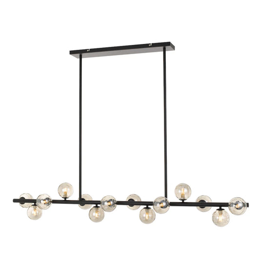 MORAN 14 LIGHTS PENDANT-Black Smoke
