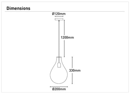 Kosta 1Lt Small Pendant Light