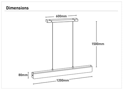 Amar 1Lt 25W Small Island Pendant Light