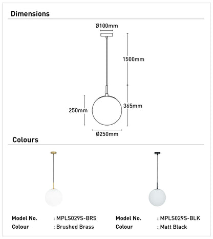 Preston 1Lt Small Pendant Light