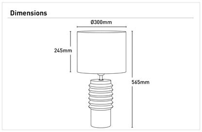 Koa Textured Ceramic Table Lamp