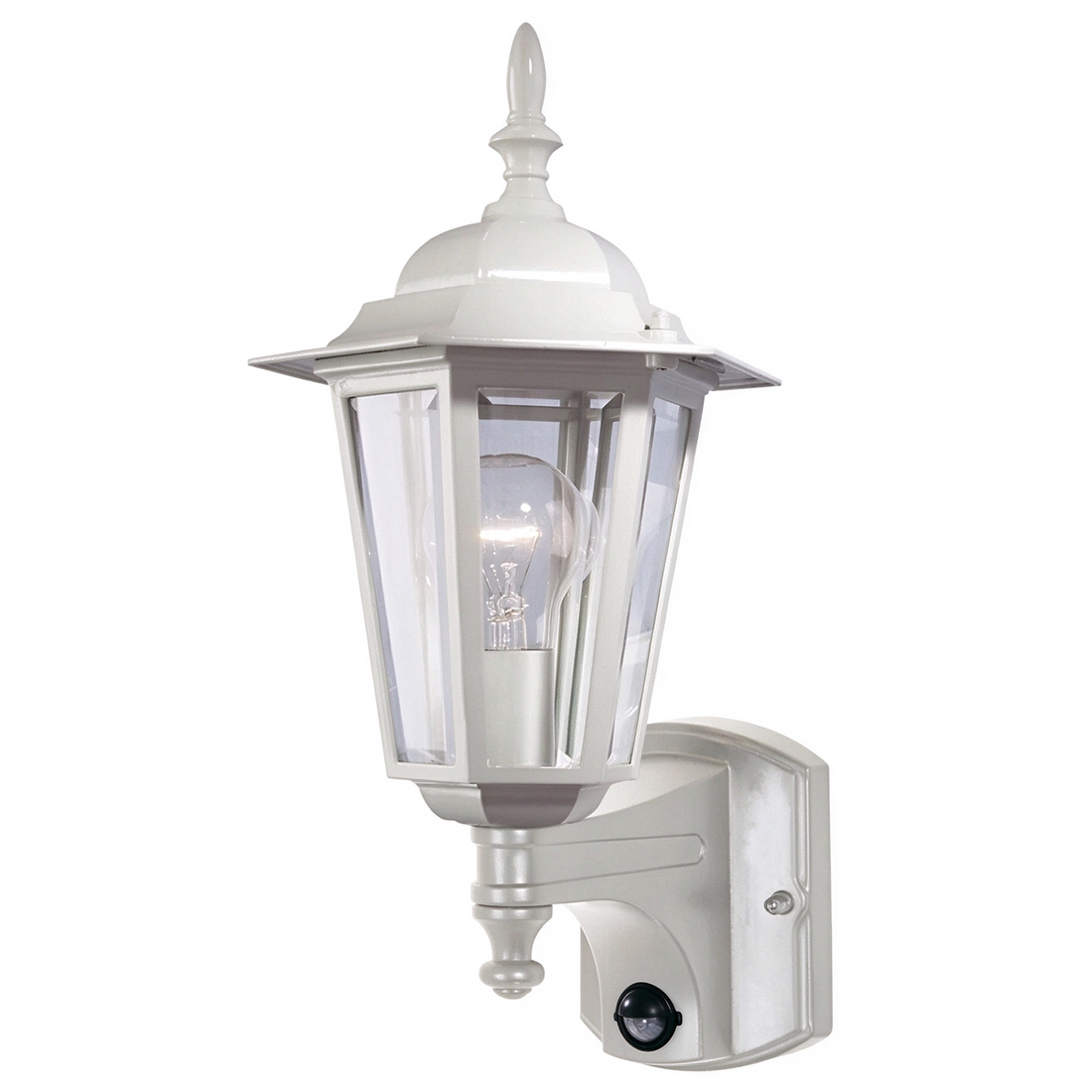 Tilbury Outdoor Coach Light with Sensor - White