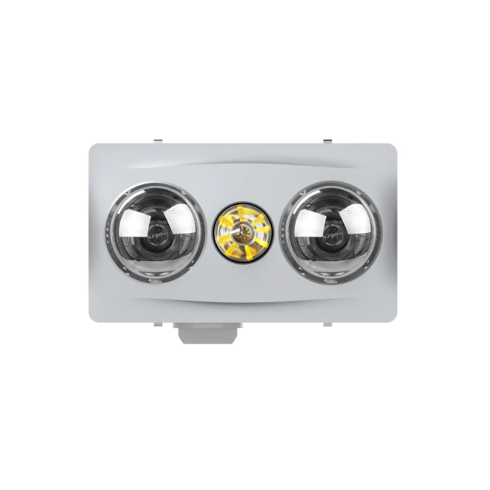 Modura BathLux2- 3 in 1 Bathroom Heater Exhaust Fan and Light Instant Heat-Silver