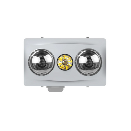 Modura BathLux2- 3 in 1 Bathroom Heater Exhaust Fan and Light Instant Heat-Silver