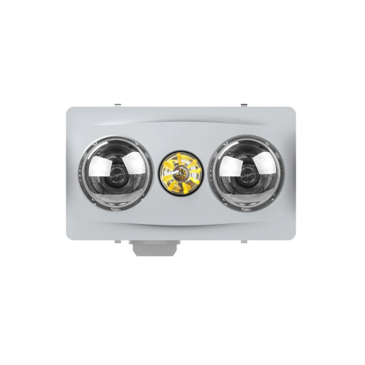 Modura BathLux2- 3 in 1 Bathroom Heater Exhaust Fan and Light Instant Heat-Silver