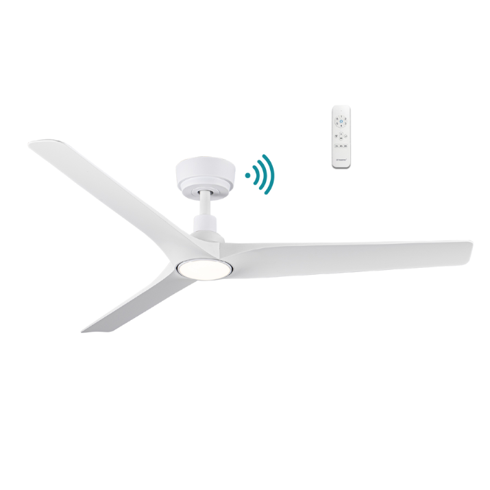 Cordoba DC 52″ Smart Ceiling Fan With WIFI Remote Control + LED light- Matt White