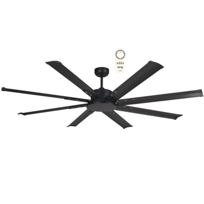 Albatross Mini 65″ DC Ceiling Fan With Remote- Matt Black