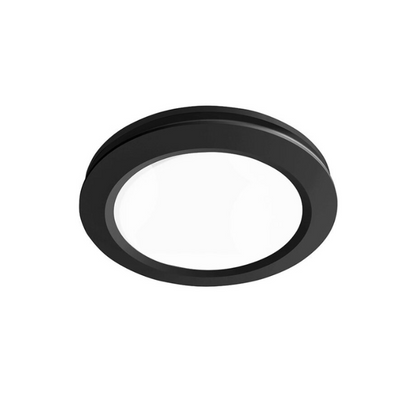 Saturn 240 Round Exhaust Fan with Tricolour LED Light- Black