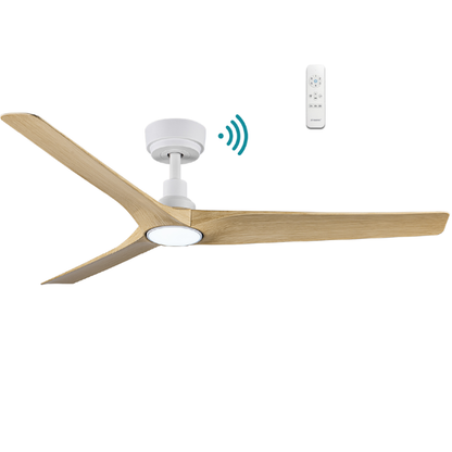 Cordoba DC 52″ Smart Ceiling Fan With WIFI Remote Control + LED light- White Oak
