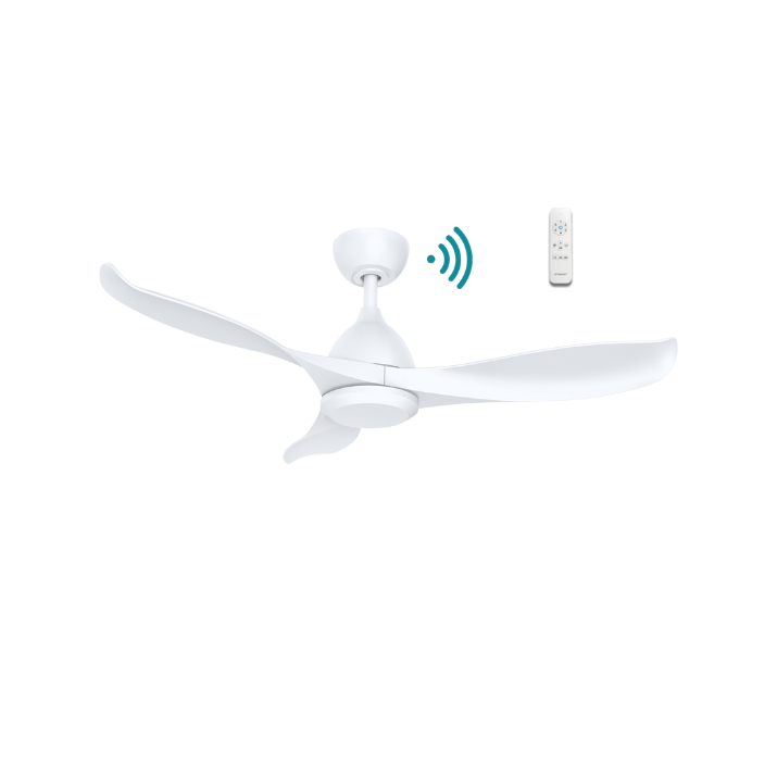 Scorpion DC 42″ Matt White  Smart Ceiling Fan With WIFI Remote Control