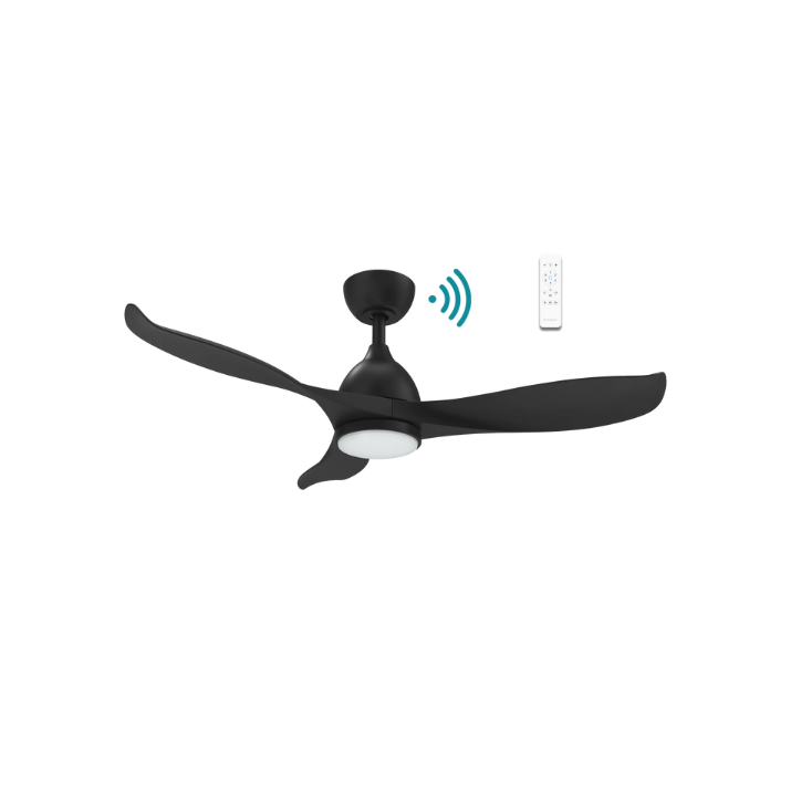 Scorpion DC 42″ Matt Black Smart Ceiling Fan With WIFI Remote Control + LED light