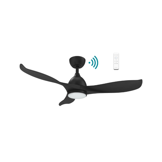 Scorpion DC 52″ Matt Black Smart Ceiling Fan With WIFI Remote Control + LED light