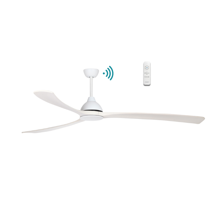 Norfolk Aero DC 86″ Smart Ceiling Fan With WIFI Remote Control(White And White Wash)