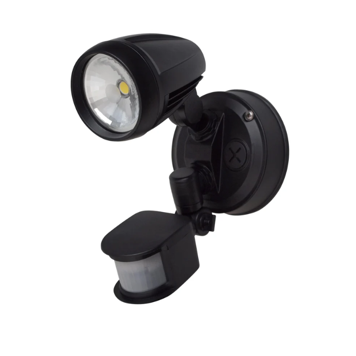 PHL4203 15W LED Single Spotlight With Sensor- Black