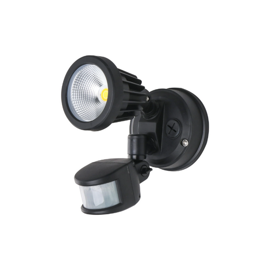 PHL4263 ZIP 15W LED Single Spotlight With Sensor- Black