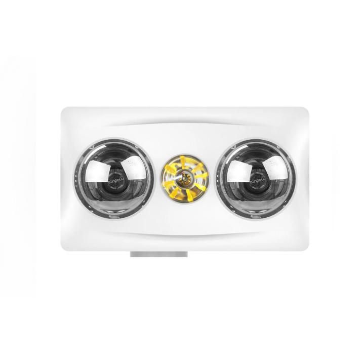 Modura BathLux2 3 in 1 Bathroom Heater Exhaust Fan and Light Instant Heat- White