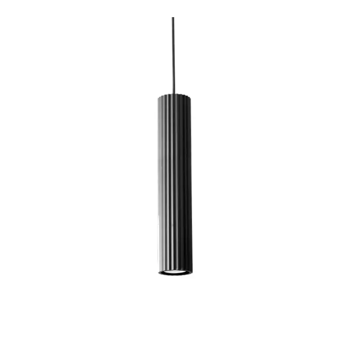 Calibo Canary Fluted 500mm Pendant - Black