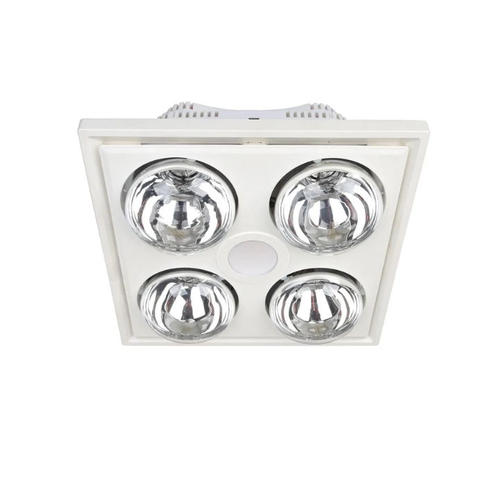 Midas Quattro 3-in-1 Bathroom Heater with Exhaust Fan and LED Light