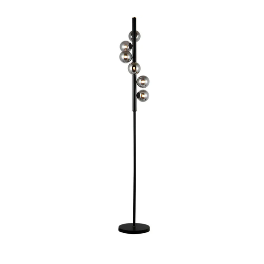 Midday Floor Lamp 6 Light-Black
