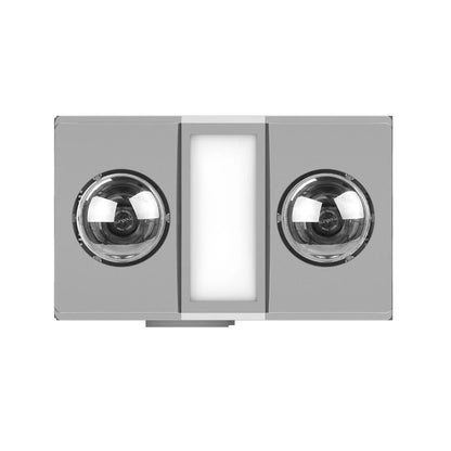 Modura AllLux2 3 in 1 Bathroom Heater Exhaust Fan and Light 12W Tricolour- Silver