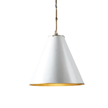 Monte Carlo Ceiling Pendant Large- White and Brass