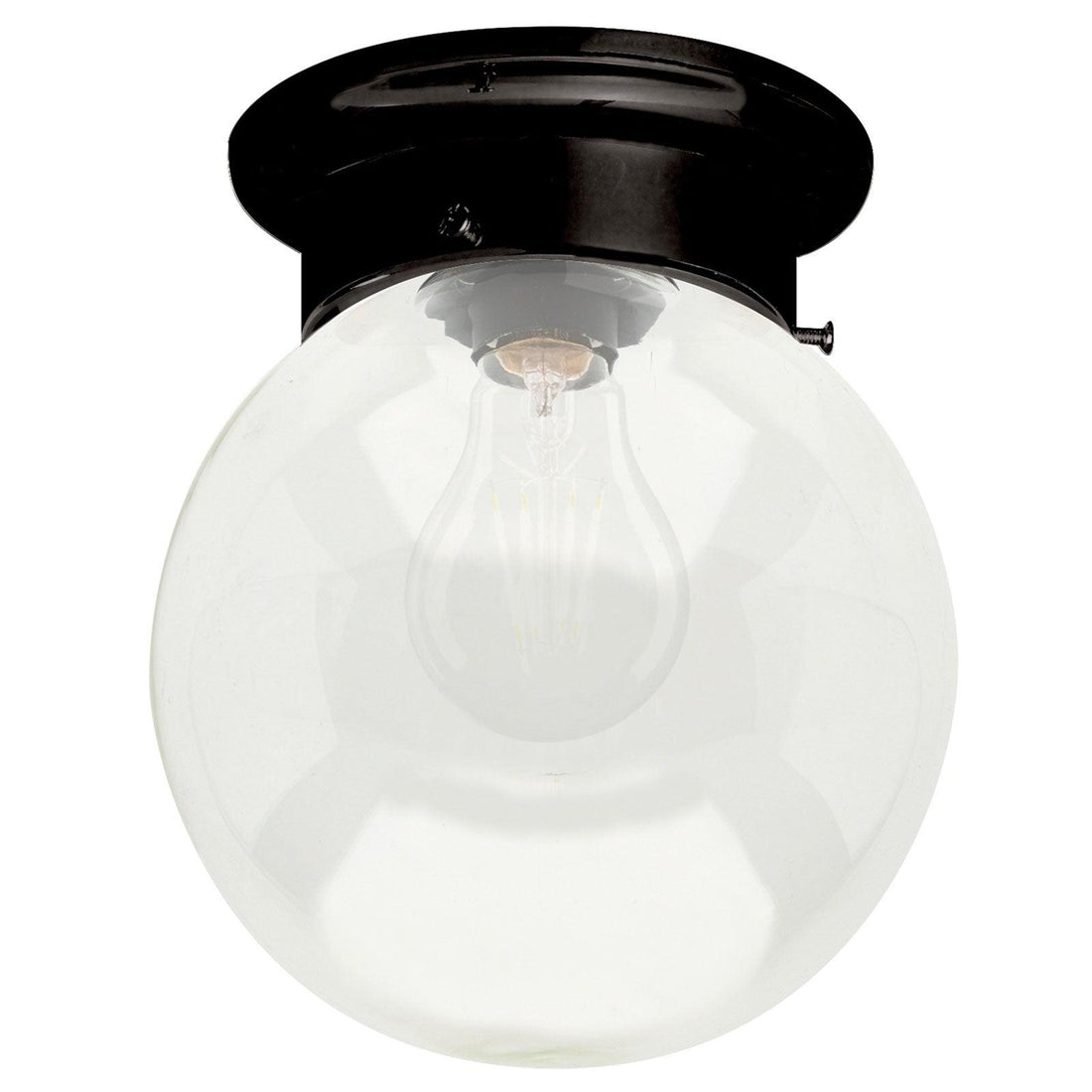 Murano 15cm Alabaster DIY Ceiling Fixture - Black