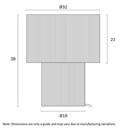 Nativa Large Table Lamp- Black
