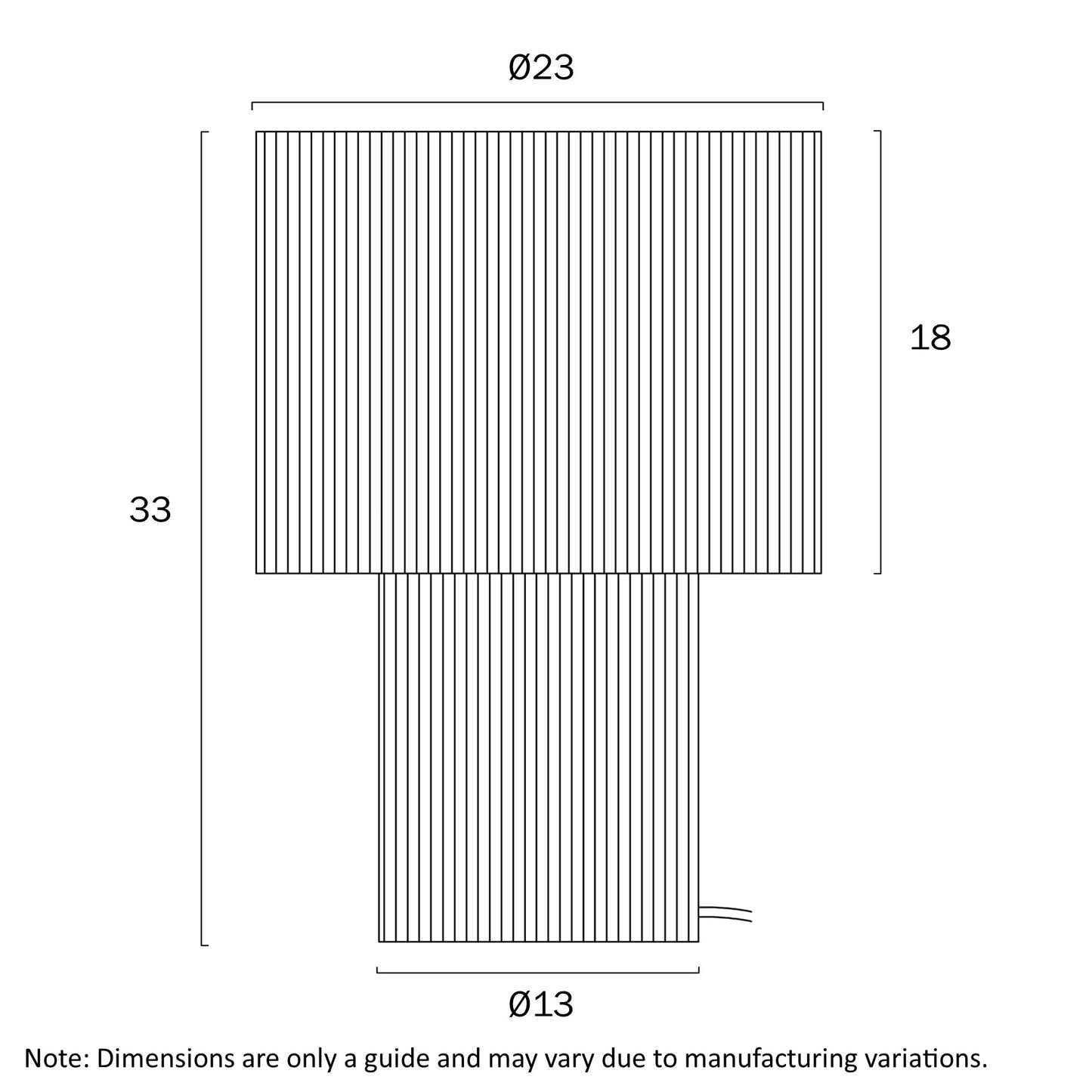 Nativa Small Table Lamp- White