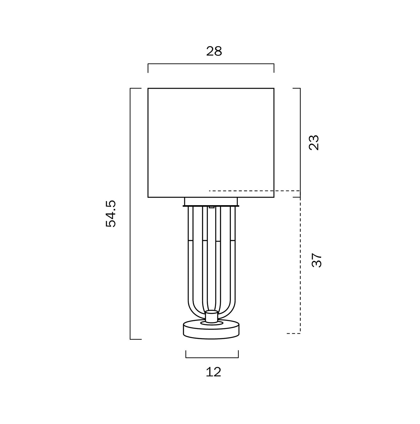 Negas Table Lamp- White
