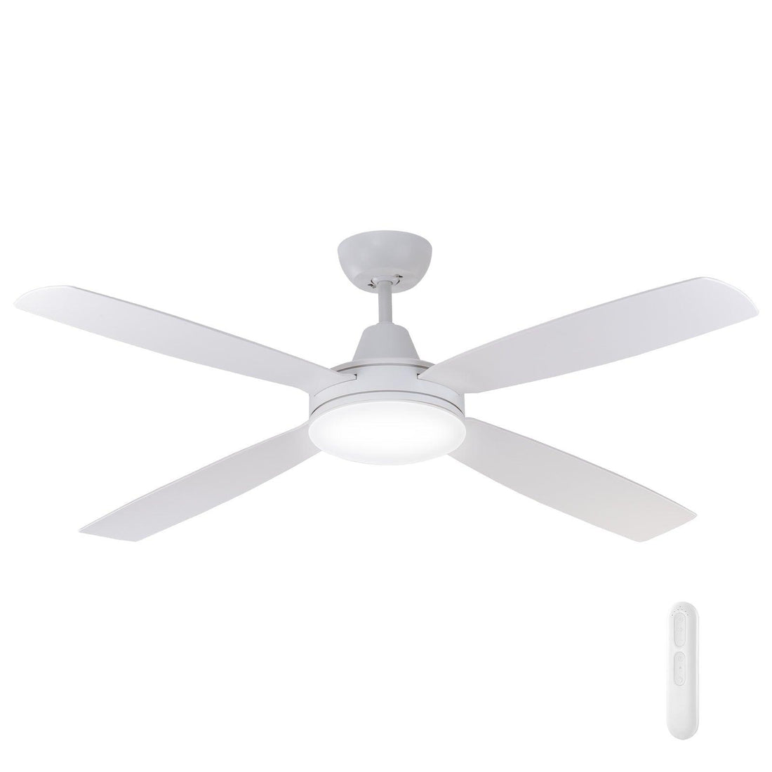 Nemoi 137cm DC Ceiling Fan with LED Light and Remote - White