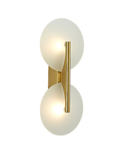 Noble Glass Wall Light - Gold