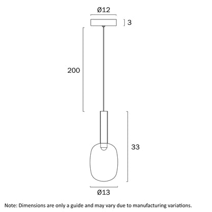 Obris 1 Light Pendant