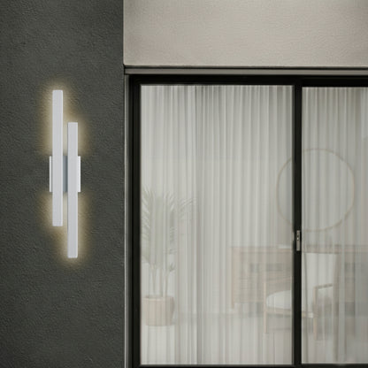Ostel 2 Light Exterior Wall Light- White