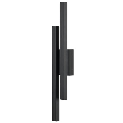 Ostel 2 Light Exterior Wall Light- Black