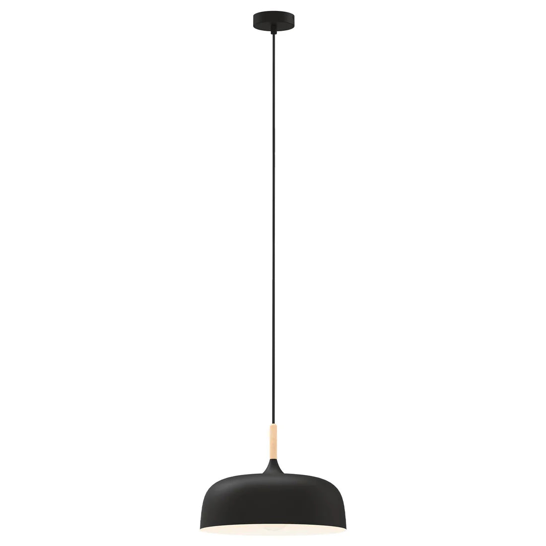 Olena 1Lt Light Pendant Light- Black