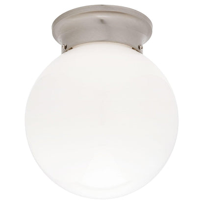Opal 15cm Ball DIY Batten Fix - Satin Nickal