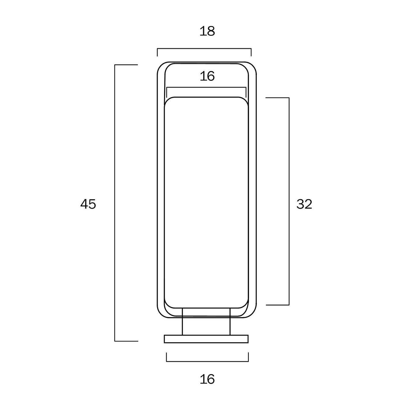 Orwel Table Lamp- Grey