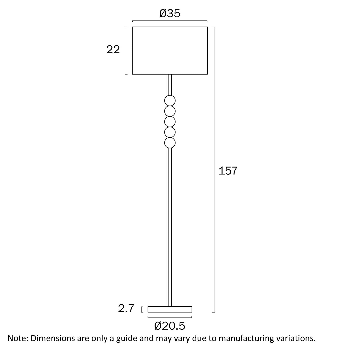 Poetix Floor Lamp - Beige
