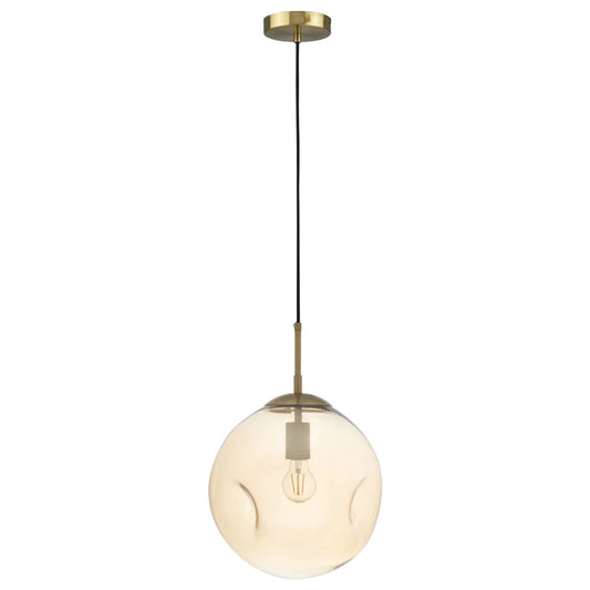 Paddington 1Lt Large Pendant Light-Amber