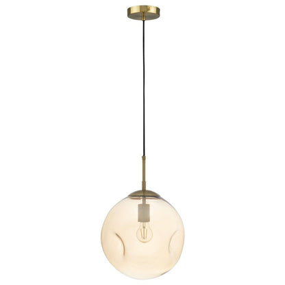 Paddington 1Lt Large Pendant Light - Amber