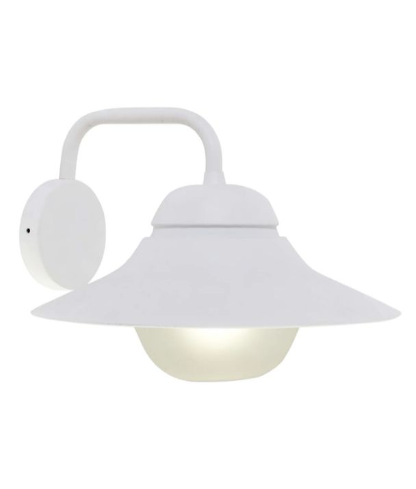 SPY: Exterior Matte White with Frosted Diffuser Wall Lights IP44