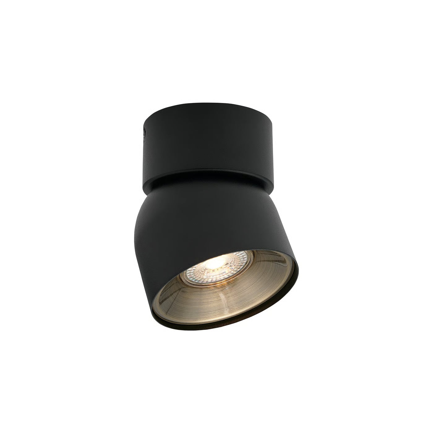Black GU10 Rotatable Surface Mount Downlight- Pitcher Series