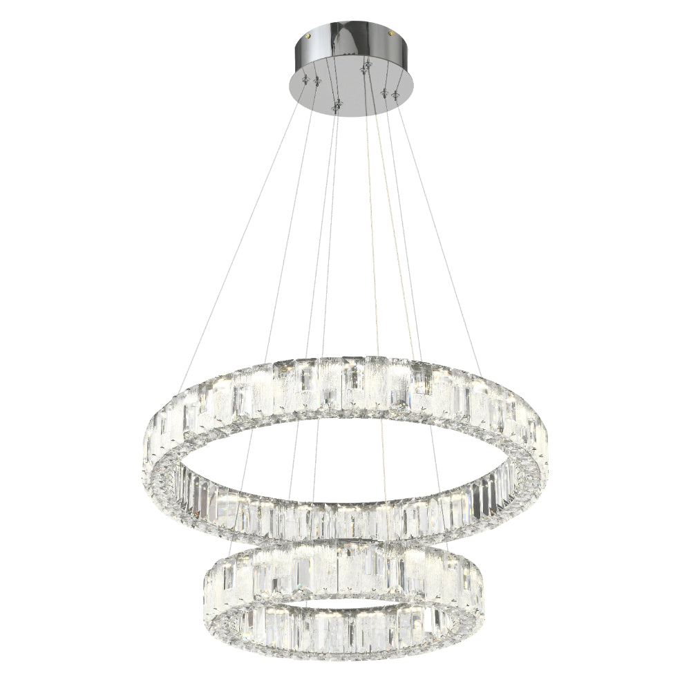 RIAS 2 TIER PENDANT-CHROME
