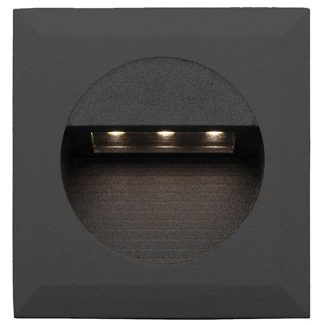Rye Square LED Step Wall Light - Black